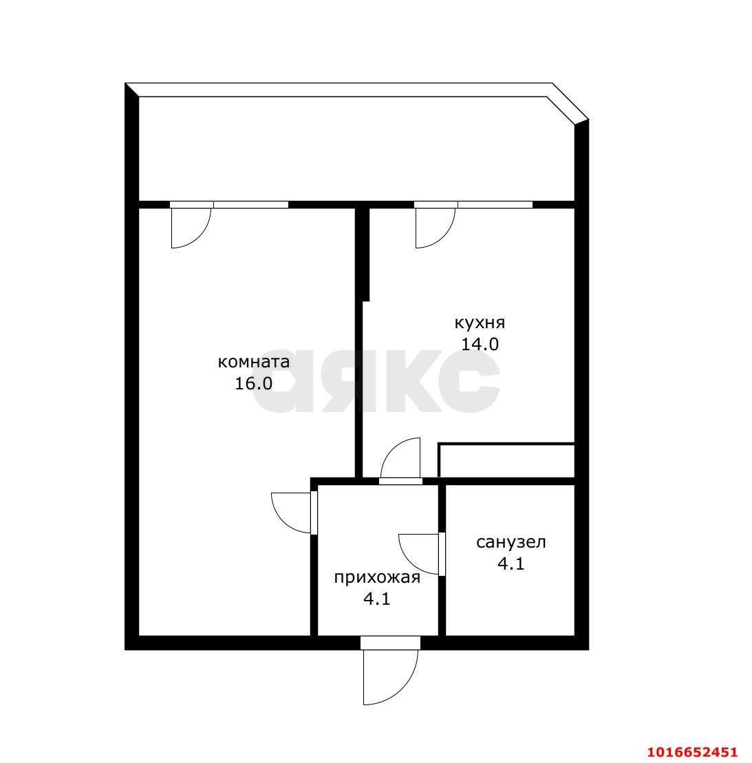 Фото №12: 1-комнатная квартира 44 м² - Краснодар, Прикубанский внутригородской округ, Краевая Клиническая Больница, мкр. жилой комплекс Флотилия, ул. имени 40-летия Победы, 178к3