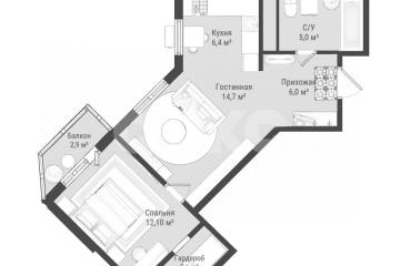 Фото №5: 1-комнатная квартира 50 м² - Луганск, р. Артёмовский, ул. Андрея Линёва, 1