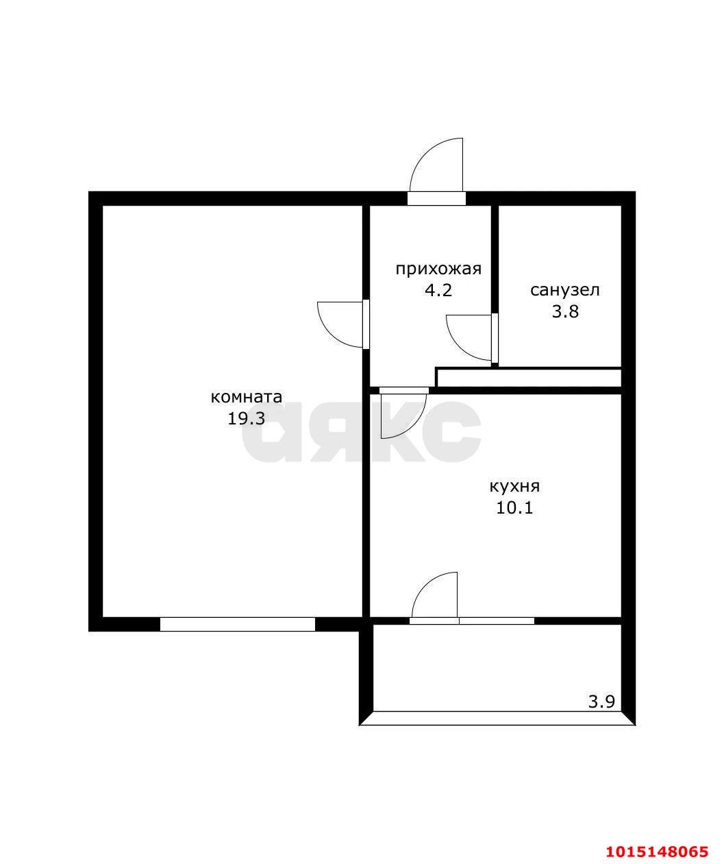 Фото №16: 1-комнатная квартира 41 м² - Краснодар, Карасунский внутригородской округ, мкр. Почтовый, пр-кт имени писателя Знаменского, 12