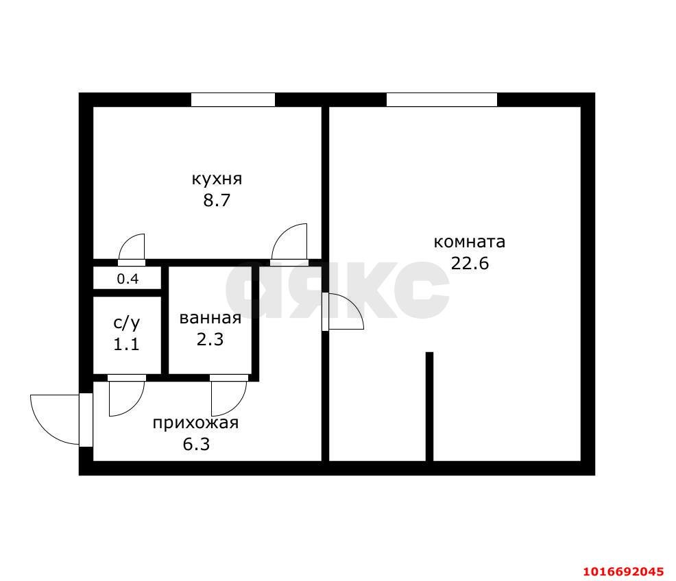Фото №6: 1-комнатная квартира 41 м² - Краснодар, Центральный внутригородской округ, мкр. Центральный, ул. имени Максима Горького, 111