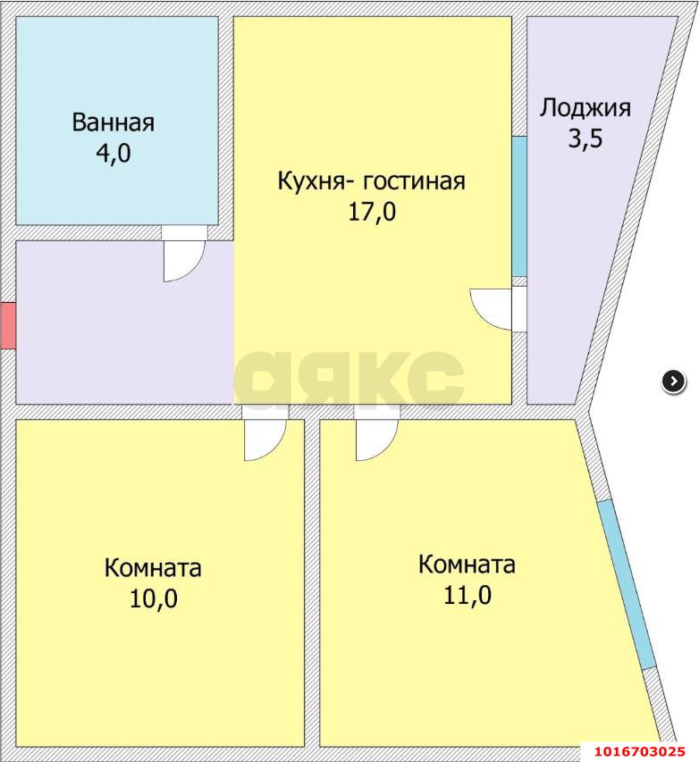 Фото №12: 2-комнатная квартира 41 м² - Краснодар, Прикубанский внутригородской округ, Панорама, мкр. ЖК Гарантия, ул. Восточно-Кругликовская, 42/3к2