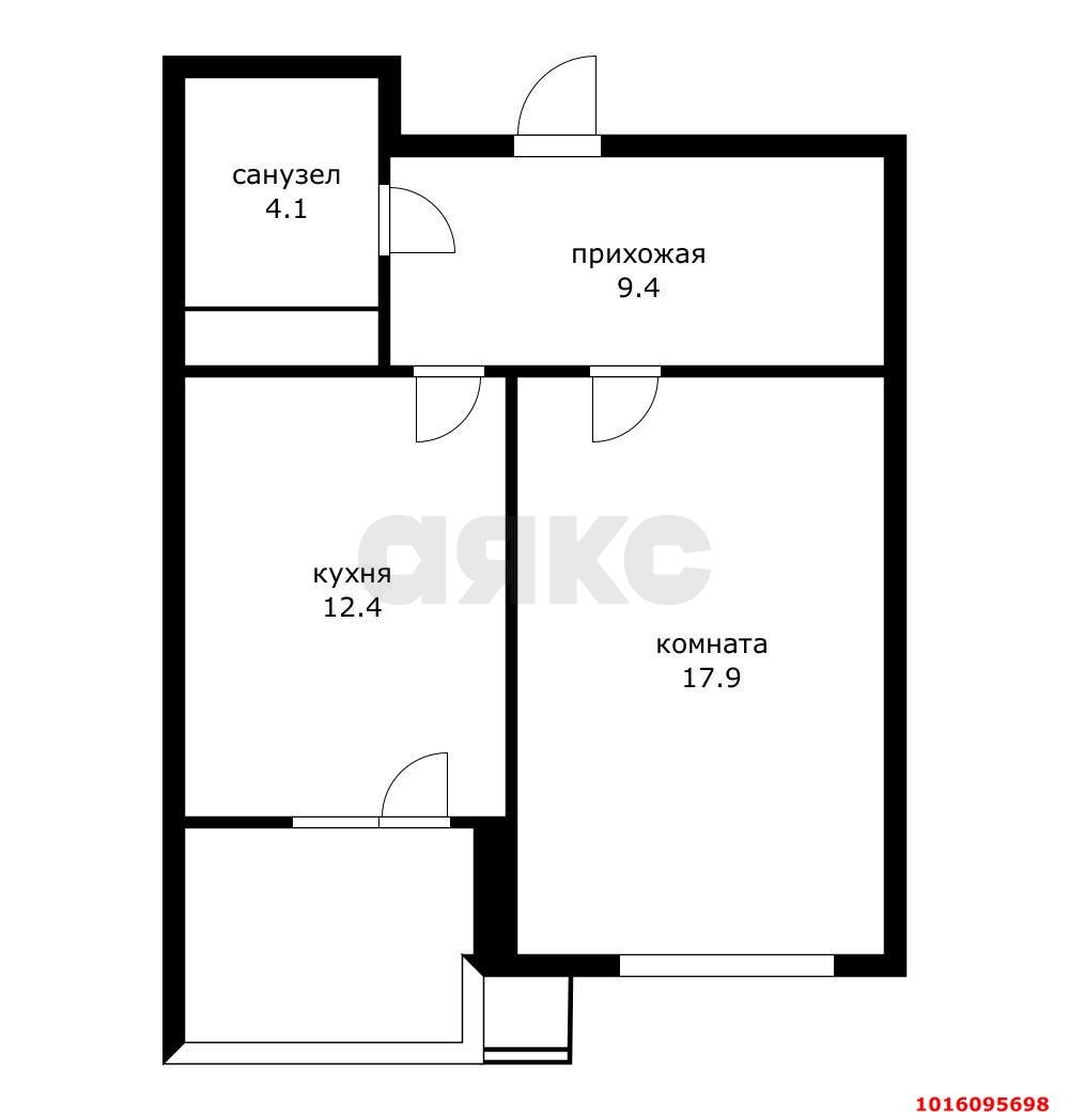 Фото №20: 1-комнатная квартира 50 м² - Краснодар, ЖК Тургенев, Западный внутригородской округ, Фестивальный, мкр. жилой комплекс Тургенев, ул. Дальняя, 8к1