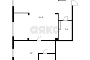 Фото №4: 2-комнатная квартира 195 м² - Краснодар, мкр. Центральный, ул. Береговая, 10/3