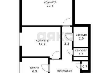 Фото №5: 2-комнатная квартира 54 м² - Краснодар, мкр. Центральный, ул. Мира, 49