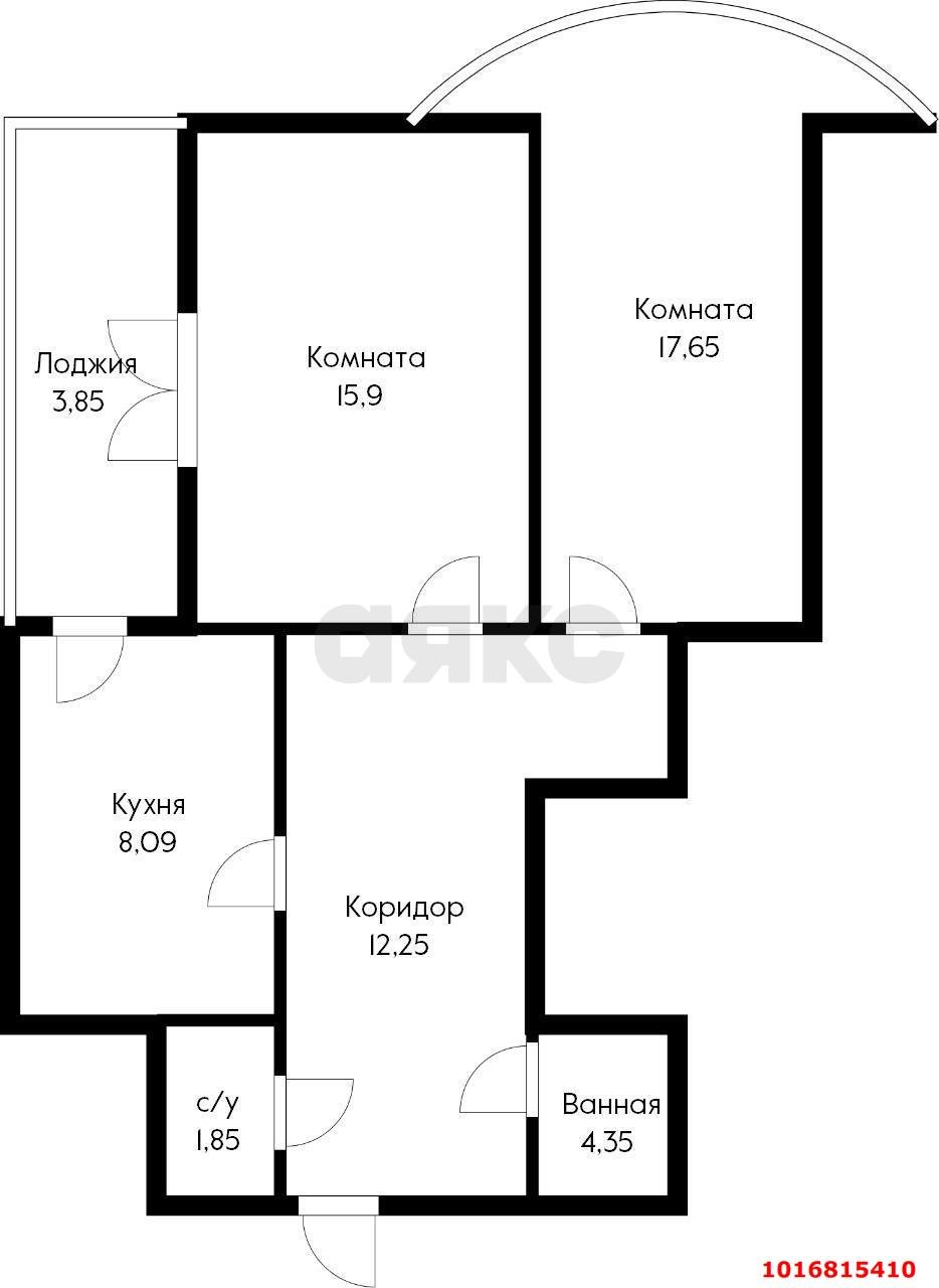 Фото №14: 2-комнатная квартира 68 м² - Краснодар, Западный внутригородской округ, мкр. Фестивальный, ул. Дальняя, 39/3