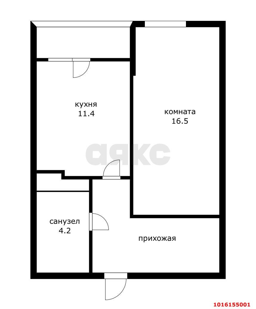 Фото №12: 1-комнатная квартира 44 м² - Краснодар, Прикубанский внутригородской округ, Россинского, мкр. жилой комплекс Россинский Парк, ул. Командорская, 15