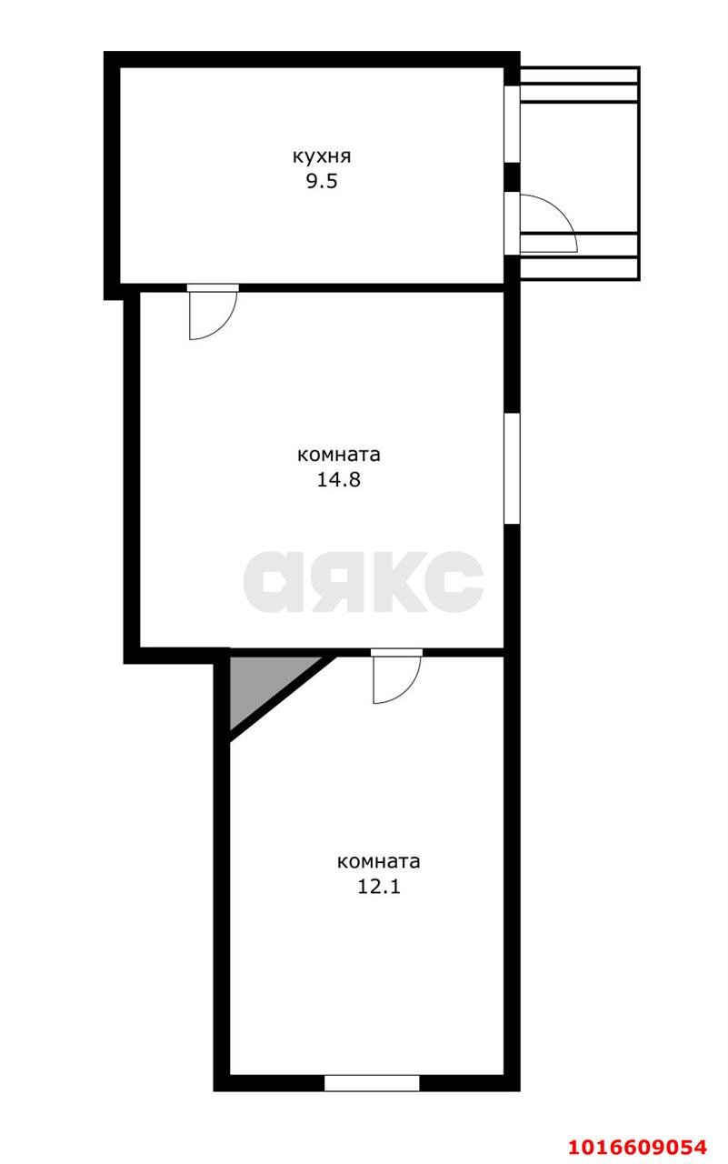 Фото №6: 2-комнатная квартира 36 м² - Краснодар, Центральный внутригородской округ, мкр. Центральный, ул. Митрофана Седина, 78