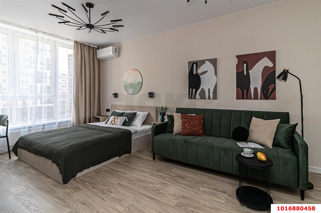 Фото №1: 1-комнатная квартира 38 м² - Краснодар, Центральный внутригородской округ, мкр. Черёмушки, ул. Обрывная, 132/1к4