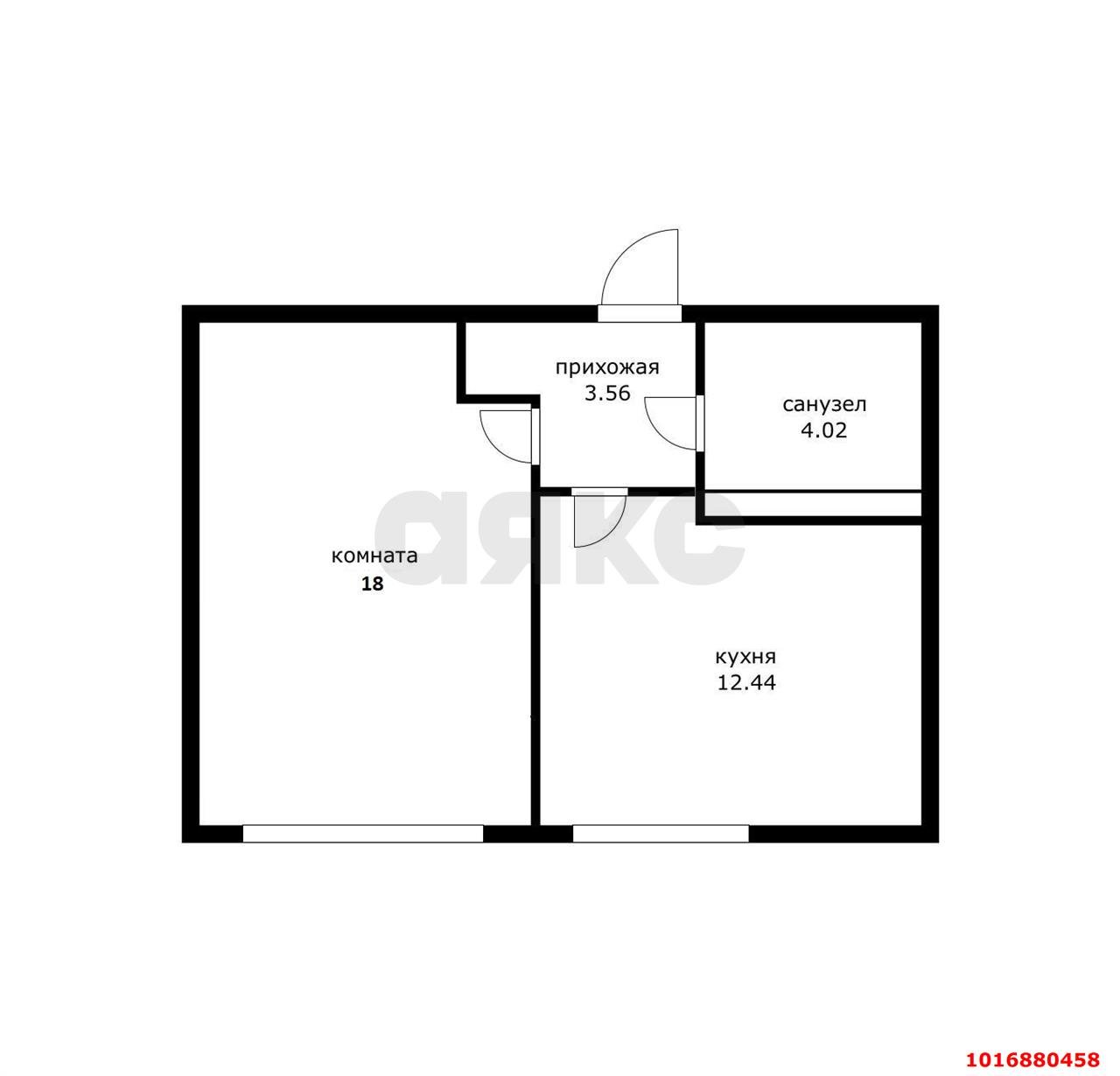 Фото №6: 1-комнатная квартира 38 м² - Краснодар, Центральный внутригородской округ, мкр. Черёмушки, ул. Обрывная, 132/1к4
