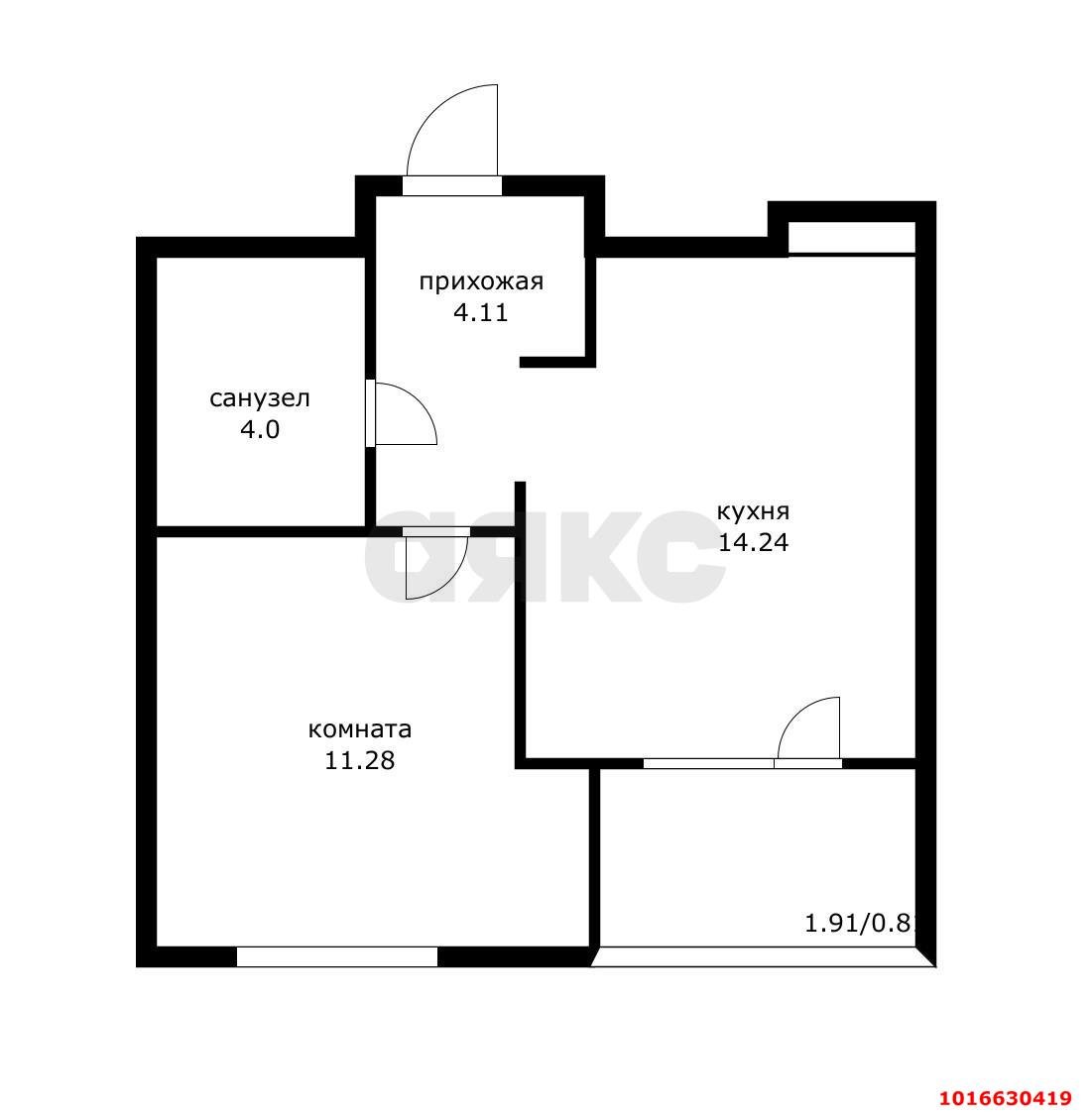 Фото №5: 1-комнатная квартира 35 м² - Краснодар, Карасунский внутригородской округ, Хлопчато-бумажный Комбинат, мкр. жилой квартал Патрики