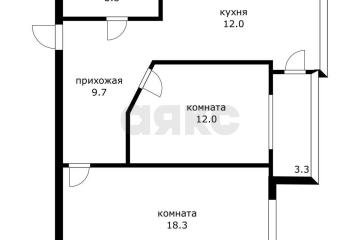 Фото №1: 2-комнатная квартира <span class="whitespace-nowrap">55 м²</span>, <span class="whitespace-nowrap">3/6 эт.</span> - Краснодар, мкр. Сады Калинина, пер. Цветной, 2