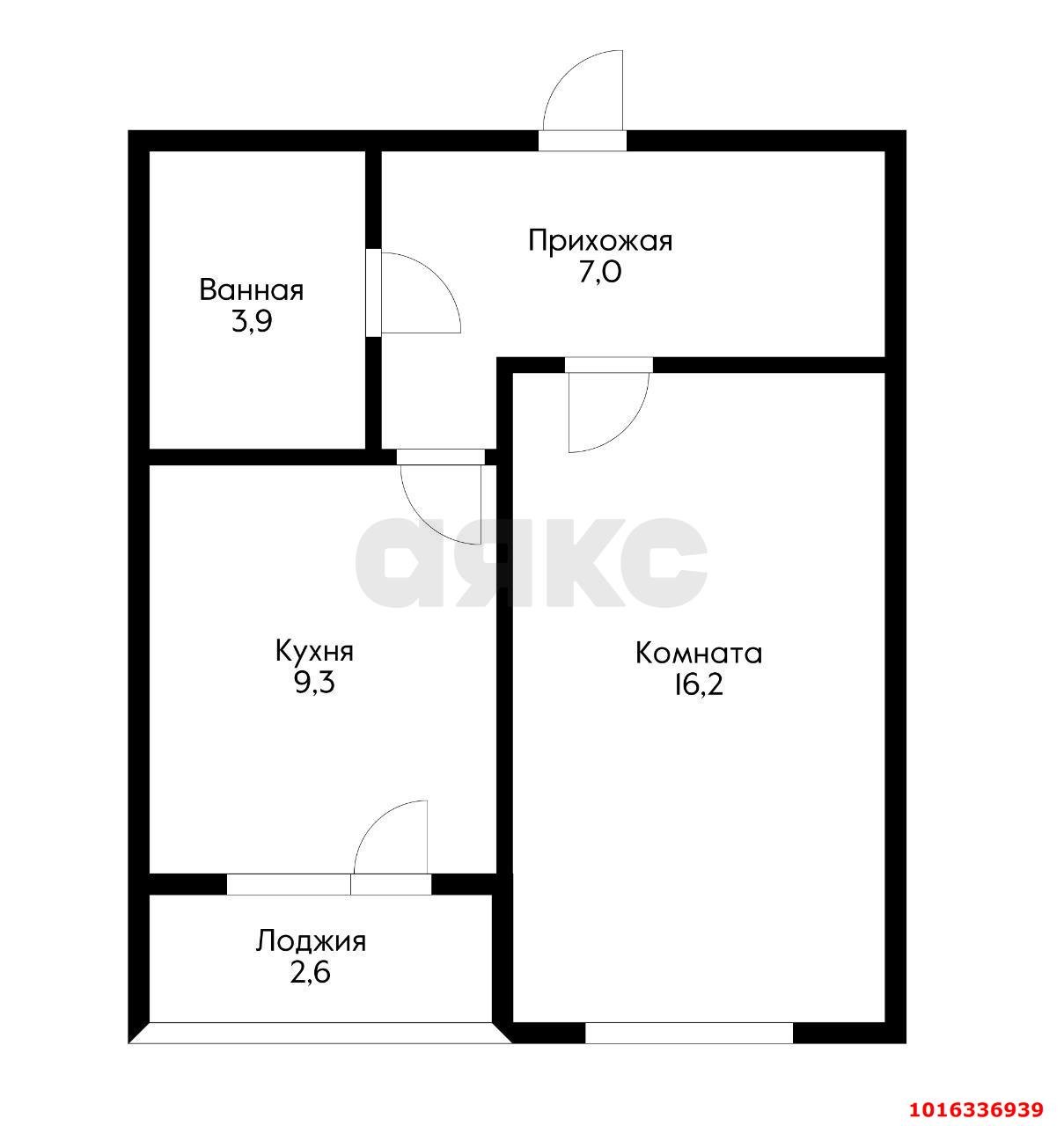 Фото №17: 1-комнатная квартира 38 м² - Краснодар, Прикубанский внутригородской округ, мкр. Музыкальный, ул. имени Сергея Есенина, 108/3к1