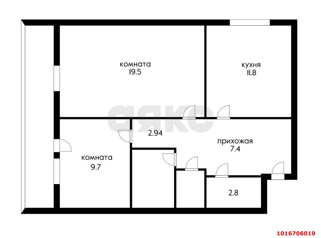 Фото №14: 2-комнатная квартира 67 м² - Краснодар, Прикубанский внутригородской округ, мкр. Микрохирургии глаза, ул. Академика Лукьяненко, 28