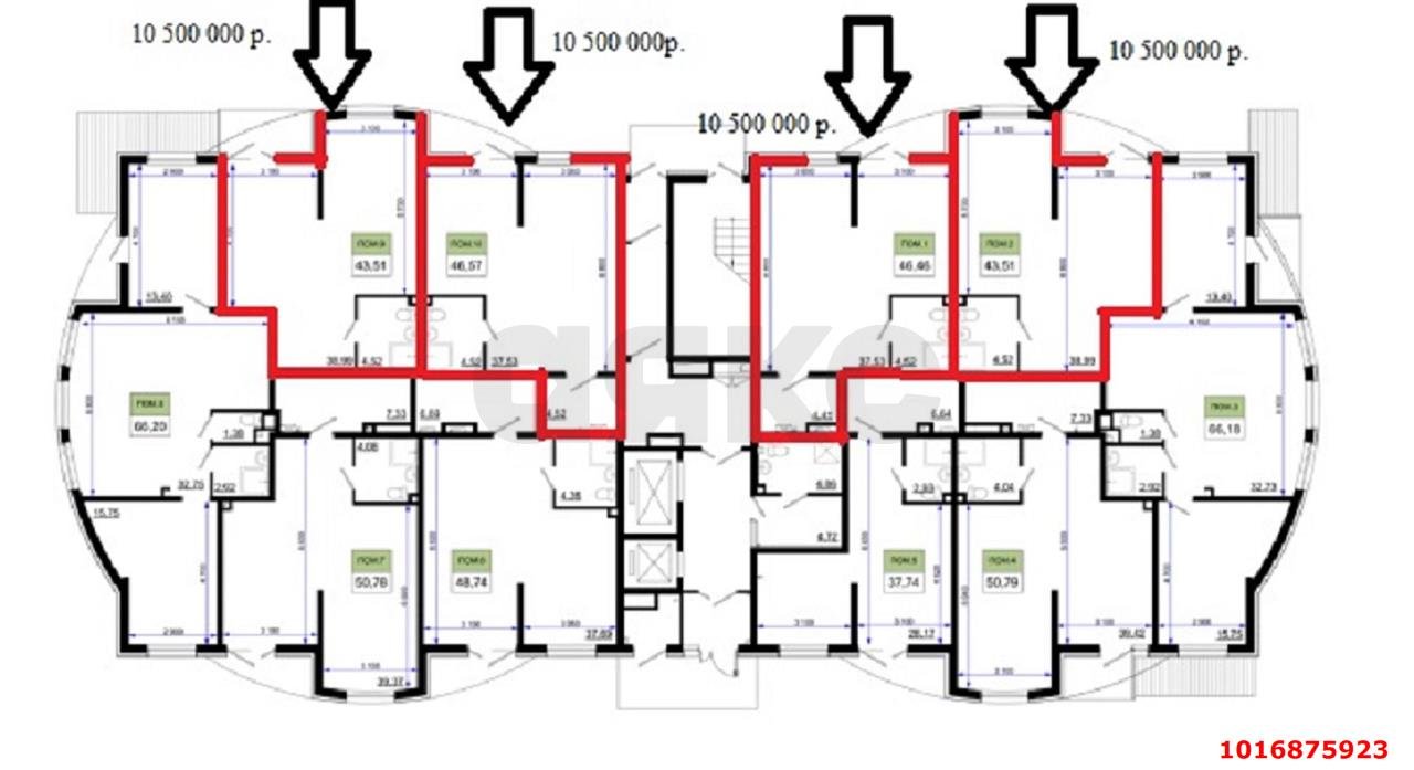 Фото №8: Коммерция 43 м² - Краснодар, Прикубанский внутригородской округ, имени Петра Метальникова, мкр. ЖК Лучший, ул. Ростовское шоссе, 30/7к4