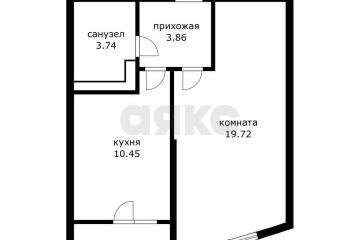 Фото №1: 1-комнатная квартира <span class="whitespace-nowrap">38 м²</span>, <span class="whitespace-nowrap">17/22 эт.</span> - Краснодар, мкр. ЖК Москва, ул. Российская, 79/3к1
