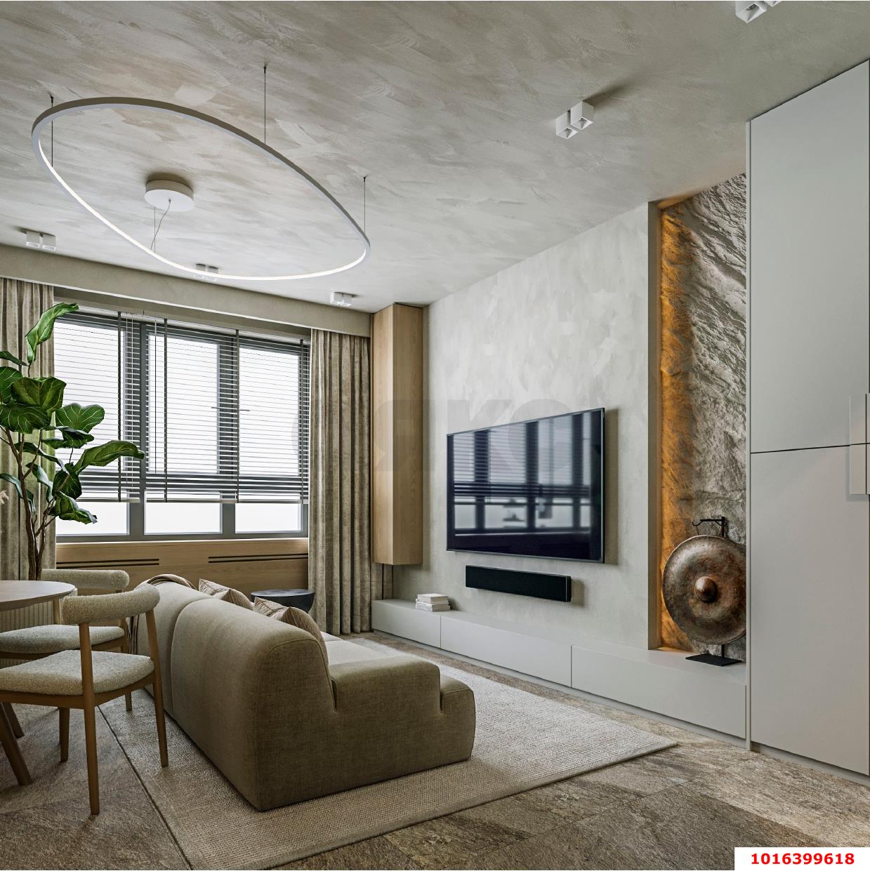 Фото №3: 2-комнатная квартира 70 м² - Краснодар, Прикубанский внутригородской округ, Круглик, жилой комплекс Сердце, мкр. Школьный, ул. Школьная, 1