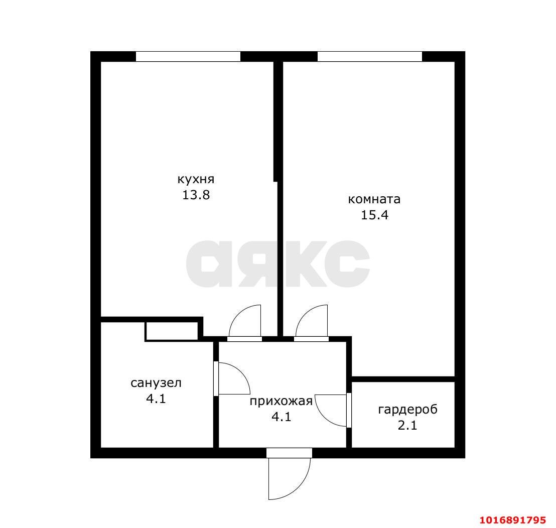 Фото №9: 1-комнатная квартира 39 м² - Краснодар, Прикубанский внутригородской округ, мкр. Догма Парк, ул. Марины Цветаевой, 2к2