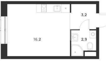 Фото №1: Студия 22 м² - Москва Новомосковский административный округ
