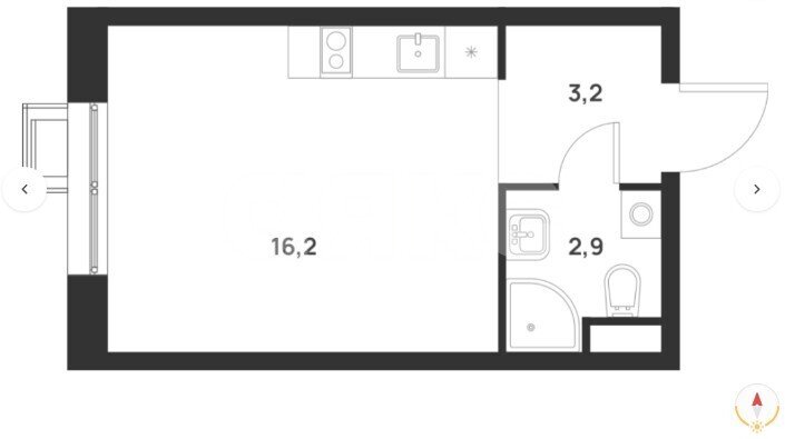 Фото №1: Студия 22 м² - Москва Новомосковский административный округ