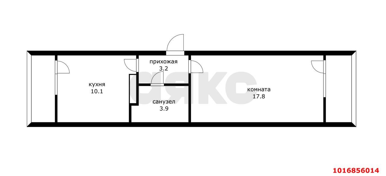 Фото №11: 1-комнатная квартира 52 м² - Краснодар, Прикубанский внутригородской округ, мкр. Московский, ул. Карякина, 18