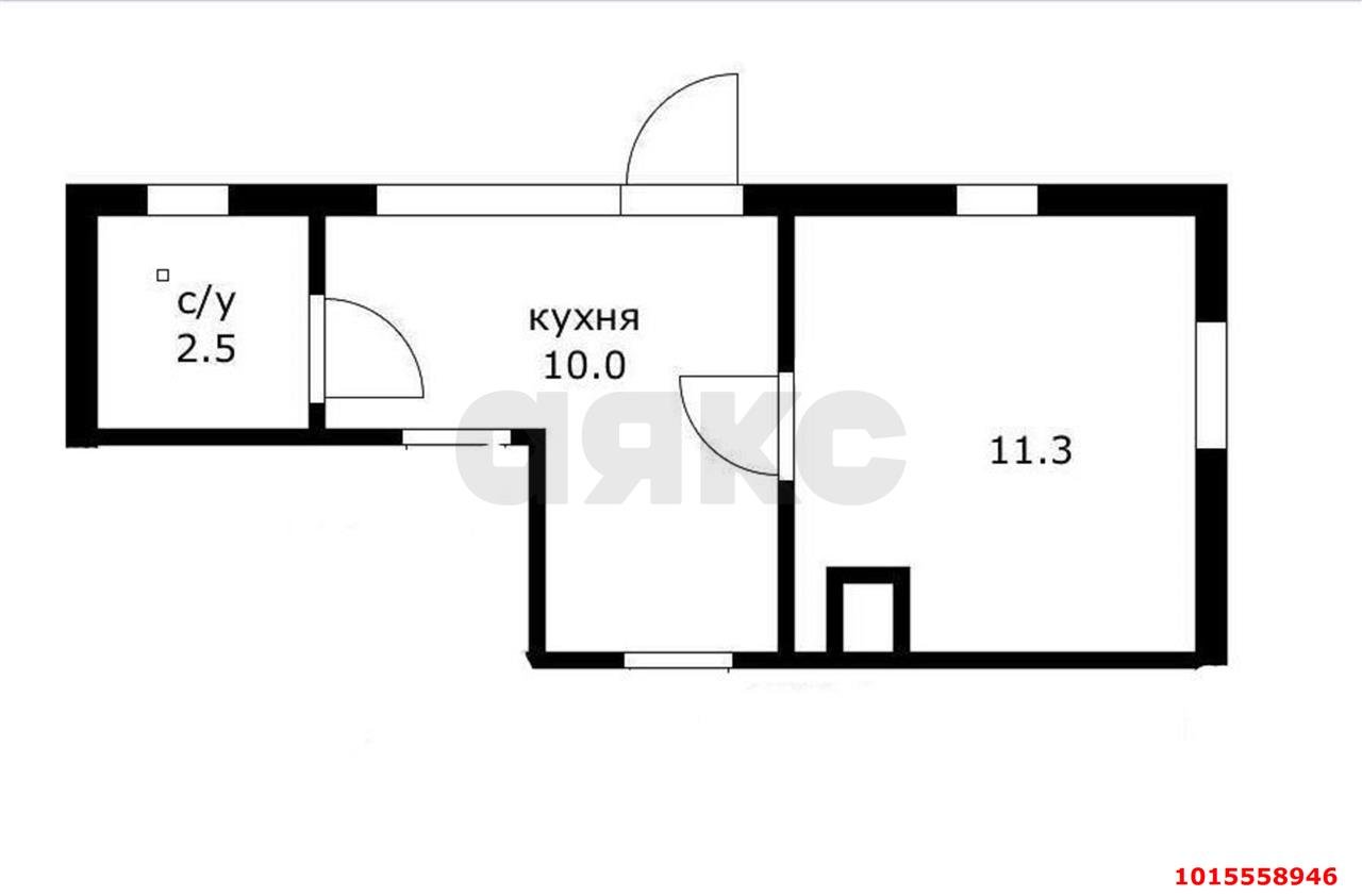 Фото №6: 1-комнатная квартира 15 м² - Краснодар, Центральный внутригородской округ, мкр. Центральный, ул. Митрофана Седина, 73