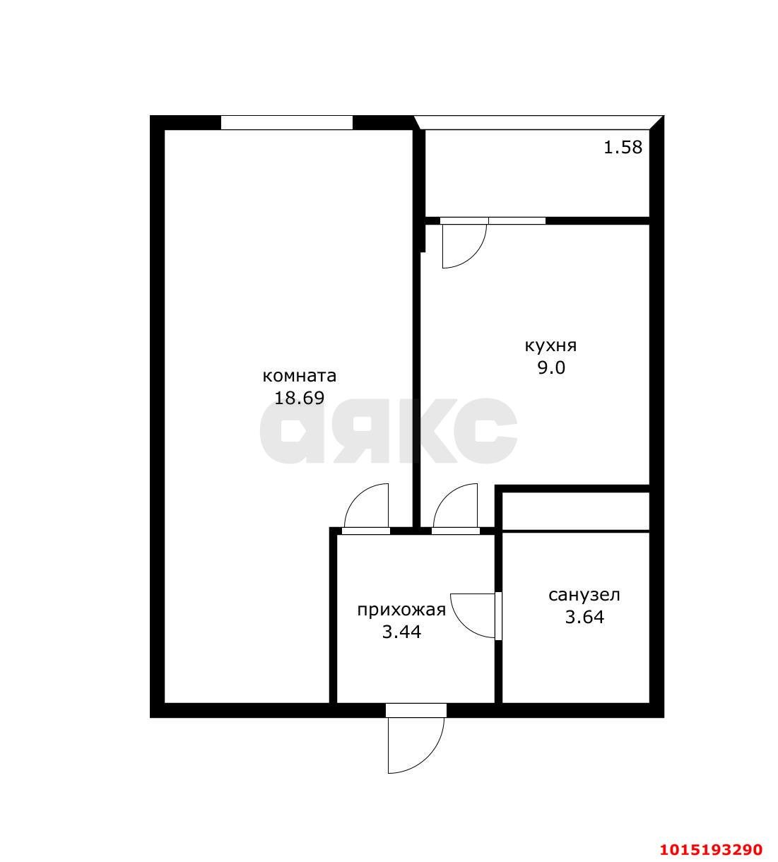 Фото №15: 1-комнатная квартира 36 м² - Краснодар, ЖК Славянка, жилой комплекс Славянка, Славянский, мкр. Прикубанский внутригородской округ, ул. Заполярная, 39лит10