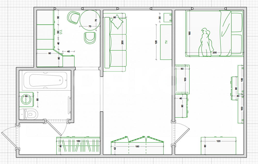 Фото №11: 2-комнатная квартира 45 м² - Тула, мкр. Привокзальный территориальный округ, ул. Макаренко, 6Б