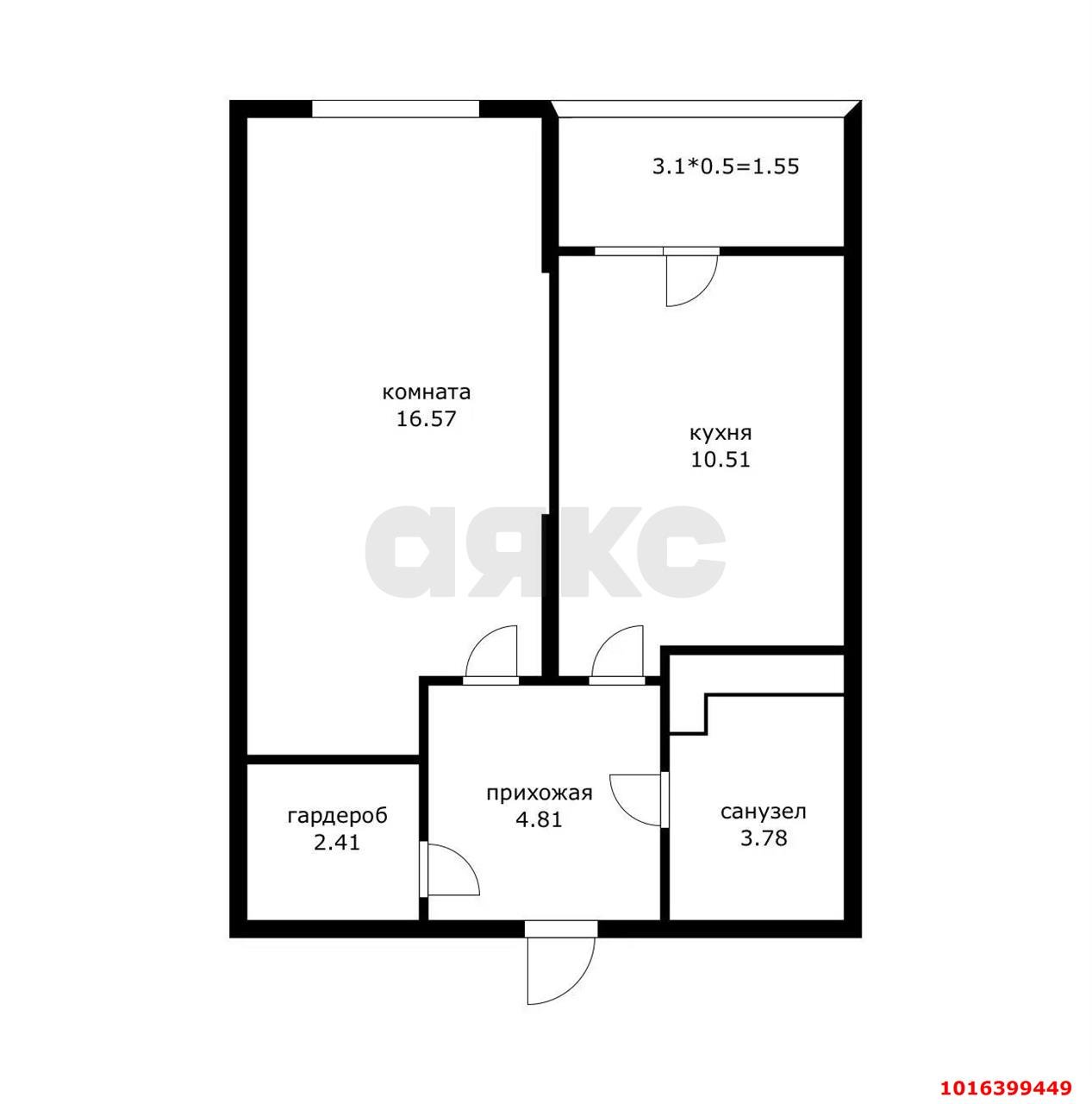 Фото №12: 1-комнатная квартира 41 м² - Краснодар, Прикубанский внутригородской округ, Молодёжный, мкр. жилой комплекс Дуэт