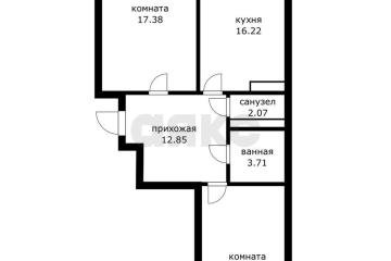 Фото №5: 2-комнатная квартира 71 м² - Краснодар, мкр. Центральный, ул. Октябрьская, 181/2