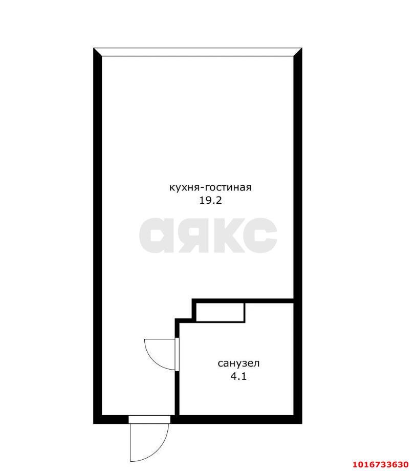 Фото №9: Студия 23 м² - Краснодар, Прикубанский внутригородской округ, мкр. Догма Парк, ул. Марины Цветаевой, 15