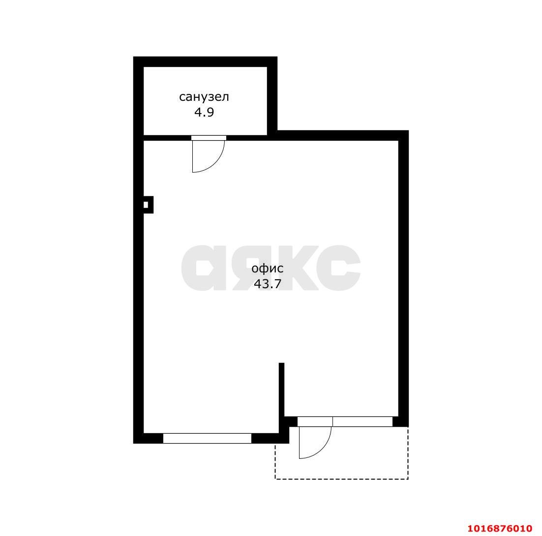 Фото №2: Офисное помещение 48 м² - Южный, мкр. жилой комплекс История-2