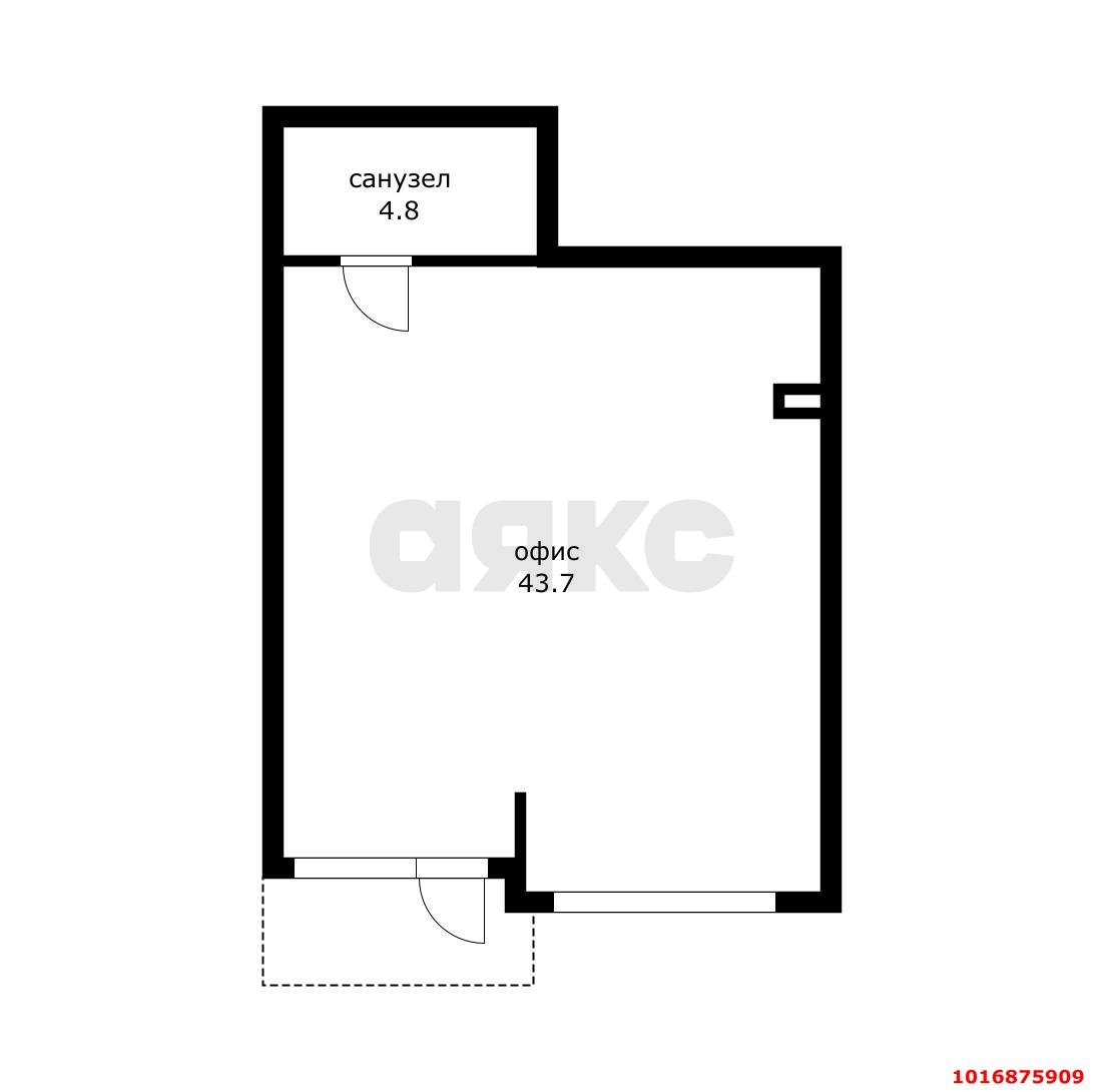 Фото №2: Торговое помещение 48 м² - Южный, мкр. жилой комплекс История-2