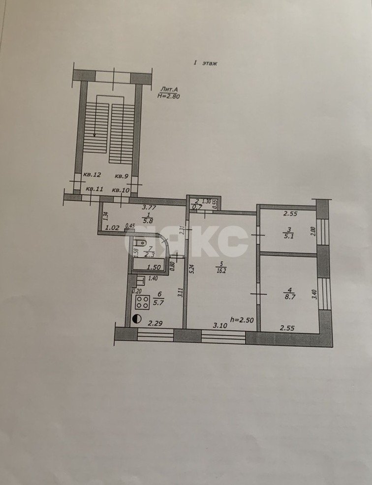 Фото №30: 3-комнатная квартира 44 м² - Кореновск, мкр. 2-й квартал, ул. Фрунзе, 69