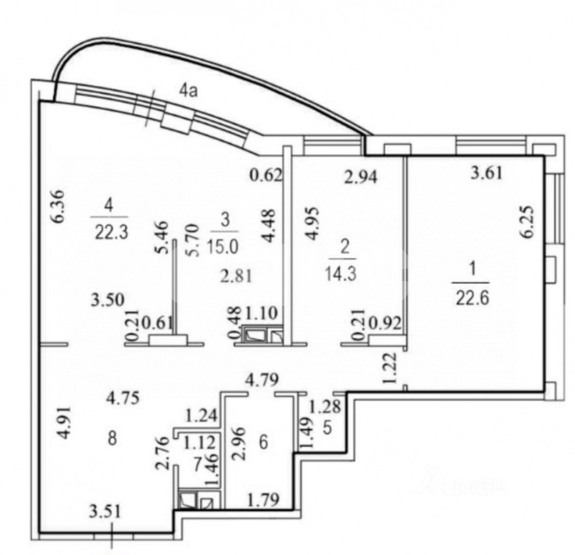 Фото №25: 3-комнатная квартира 117 м² - Реутов, мкр. 6А, ул. Некрасова, 17