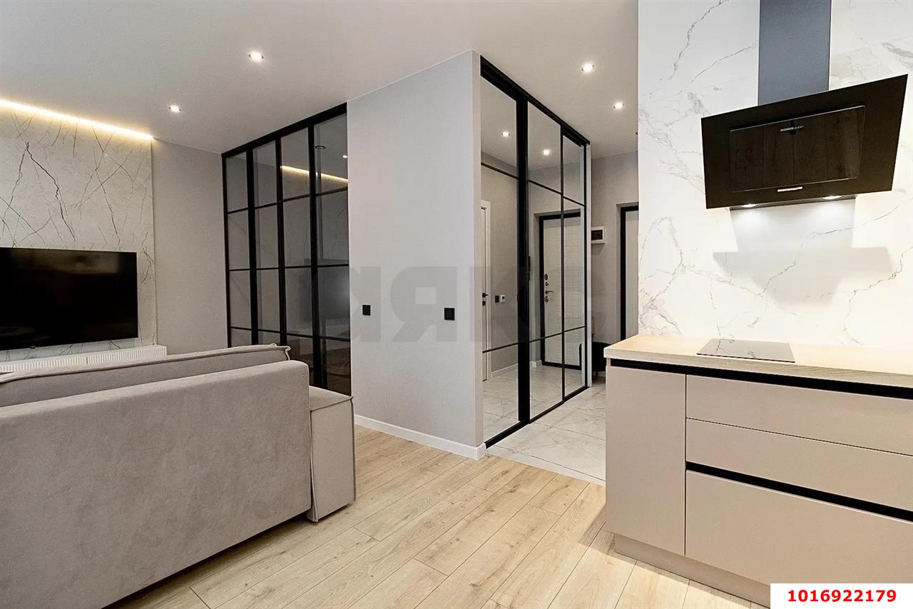 Фото №3: 1-комнатная квартира 35 м² - Краснодар, ЖК Абрикосово, жилой комплекс Абрикосово, мкр. Прикубанский внутригородской округ, ул. имени Героя Георгия Бочарникова, 4