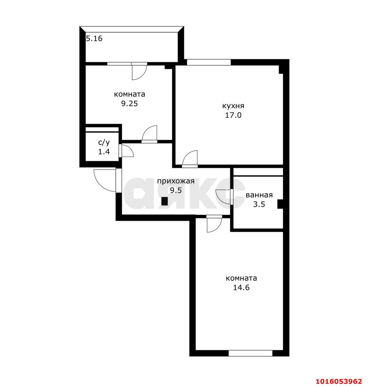 Фото №12: 2-комнатная квартира 57 м² - Краснодар, Прикубанский внутригородской округ, мкр. жилой комплекс Европа-Сити, ул. Византийская, 9
