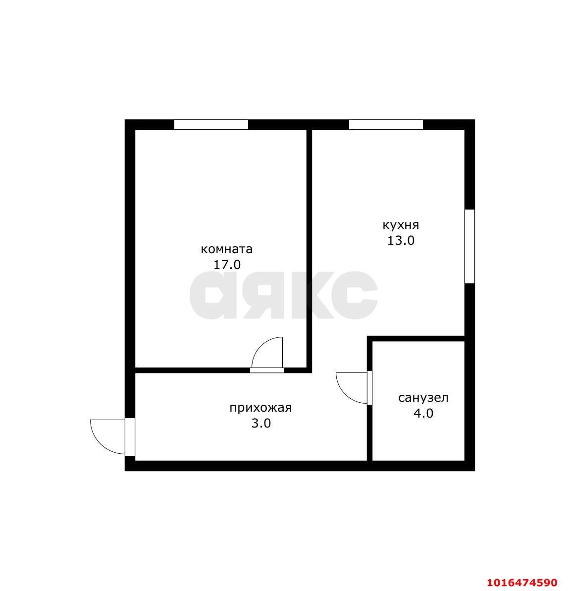 Фото №5: 1-комнатная квартира 34 м² - Российский, мкр. Прикубанский внутригородской округ, ул. Измаильская, 4
