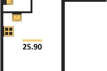 Фото №1: Студия 25 м² - Краснодар, мкр. Парк Победы, 