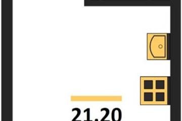 Фото №1: Студия 21 м² - Краснодар, мкр. Догма Парк, ул. Марины Цветаевой, 35