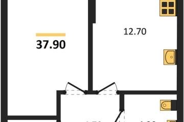 Фото №1: 1-комнатная квартира 37 м² - Краснодар, мкр. Догма Парк, ул. Марины Цветаевой, 33