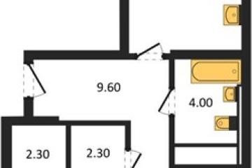 Фото №1: 2-комнатная квартира 67 м² - Краснодар, мкр. квартал Самолёт 7,