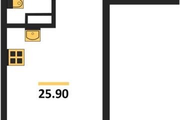 Фото №1: Студия 25 м² - Краснодар, мкр. Парк Победы, 