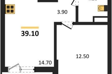 Фото №1: 1-комнатная квартира 39 м² - Краснодар, мкр. Прикубанский внутригородской округ,