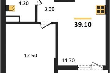 Фото №1: 1-комнатная квартира 39 м² - Краснодар, мкр. Прикубанский внутригородской округ,