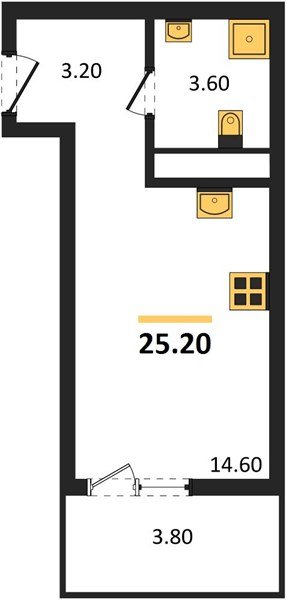 Фото №1: Студия 25 м² - Краснодар, мкр. Прикубанский внутригородской округ