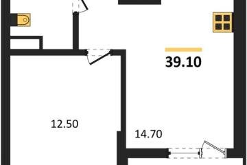 Фото №1: 1-комнатная квартира 39 м² - Краснодар, мкр. Прикубанский внутригородской округ,