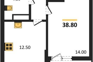 Фото №1: 1-комнатная квартира 38 м² - Краснодар, мкр. Прикубанский внутригородской округ,