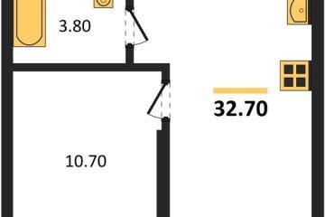 Фото №1: 1-комнатная квартира 32 м² - Краснодар, мкр. Прикубанский внутригородской округ, 
