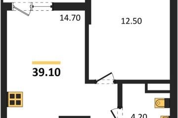 Фото №1: 1-комнатная квартира 39 м² - Краснодар, мкр. Прикубанский внутригородской округ,