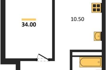 Фото №1: 1-комнатная квартира 34 м² - Краснодар, мкр. Прикубанский внутригородской округ,